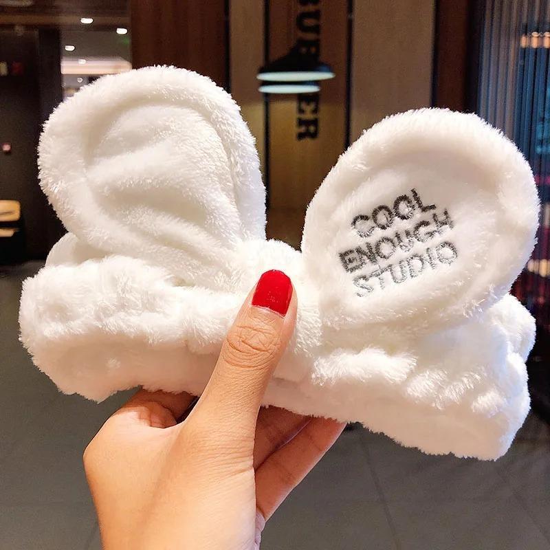 Wash Face Hairbands Soft Plush Headband Animal Ears Sweatband For Women Girls Makeup Hair Ring Fashion Hair Accessories