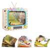 Wooden Educational Television Tell Stories Toy For Children Enhancing Cognitive