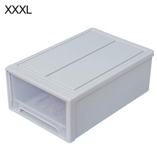 Organizzatore di contenitori per scatole di immagazzinaggio per cassetti impilabili trasparenti in plastica per uso domestico