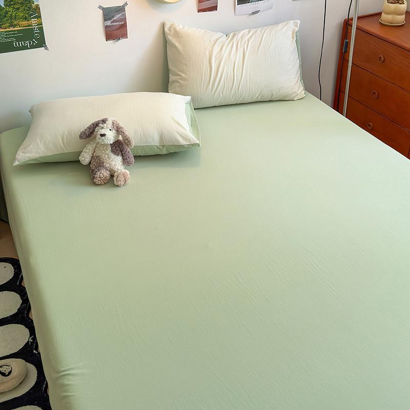 Soft Washed Cotton Single Bed Sheet & Quilt Cover, 1.2m Dorm Bedspread Simmons Protector, 180cm Girly Design