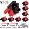 8x D581 Square Ignition Coils Ultra High & Spark Plug Wires 3859078 for GMC