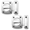 HUAZONTOM Rotating Door Lock, Interior Lock, Room Key, Interior Lock, Set of 2, Security Lock, Bathroom Door, Interior Door, Key, Auxiliary Lock, Entr