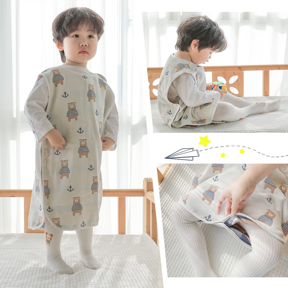 Gauze Winter Kids Baby Shower Gift To 3 Years Years [LILY CUPS] 6-ply Sleeper, Sleeper, Sleeper, Gauze, (newborn Old) (0-3 Old, Bear)