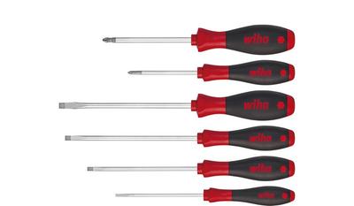 Softfinish Flat-Head Phillips Screwdriver Set 6 Pcs - Wh 07152