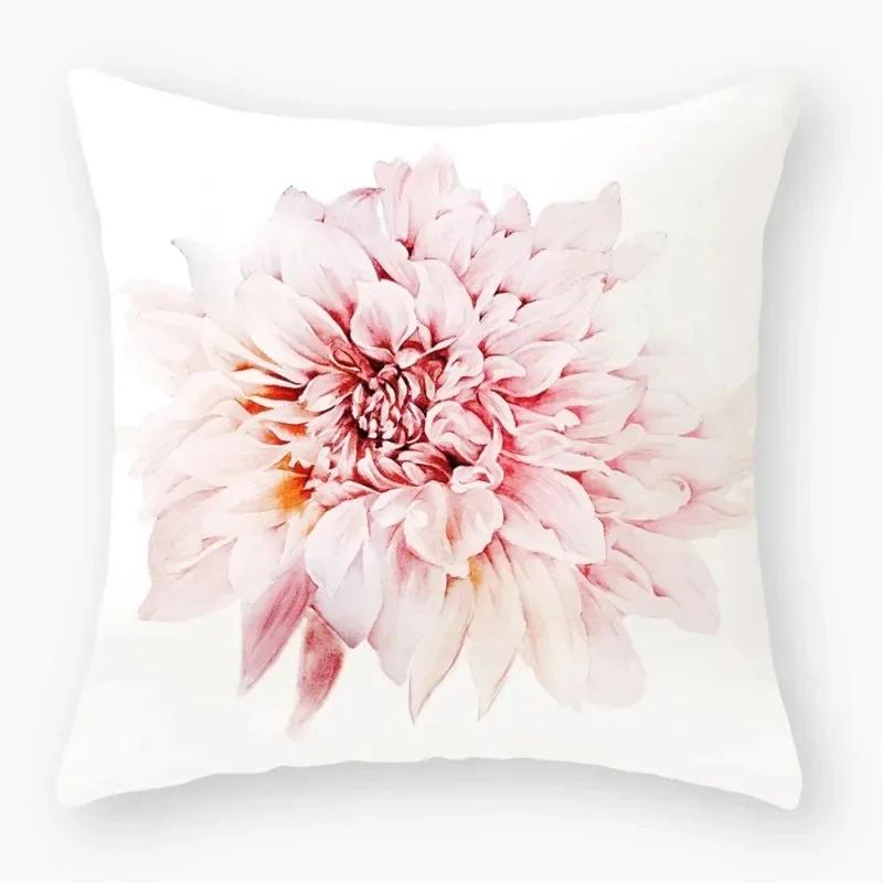 Fashionable Luxury Home Decor Office Seat Cushion Cover Owl Floral Plant Pattern Printed Throw Pillow Cover