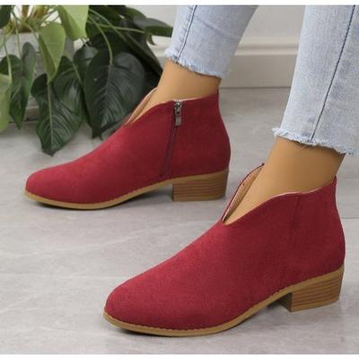 Men Women Winter Spring Autumn Boots New Female Side Ankle Low Heel Tube Student College Style Shoes Warm Protection for Cold Weather Conditions