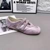 Retro word belt women's spring and summer new niche design Velcro fashion versatile Mary Jane shoes