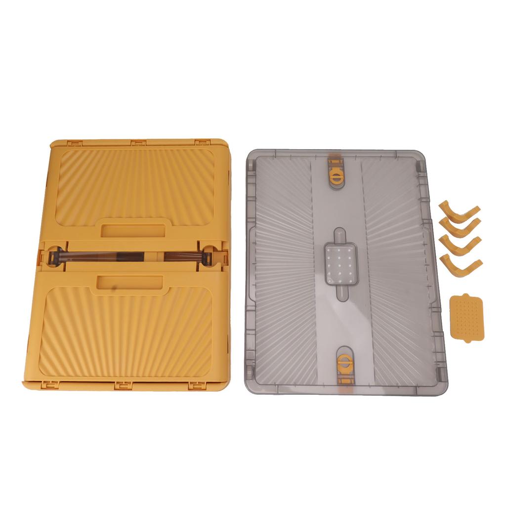 Collapsible Storage Bin with Lid Large Capacity Outdoor Folding Storage Box Thickened Plastic Container For Camping Picnic