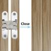 2 Pack Invisible Hinge,TTZEZE Hidden Door Hinge for Cabinet,Steel Concealed Hinge Hidden Hinge,180 Degree Swing Hinges Cross Hinge Furniture Hardware