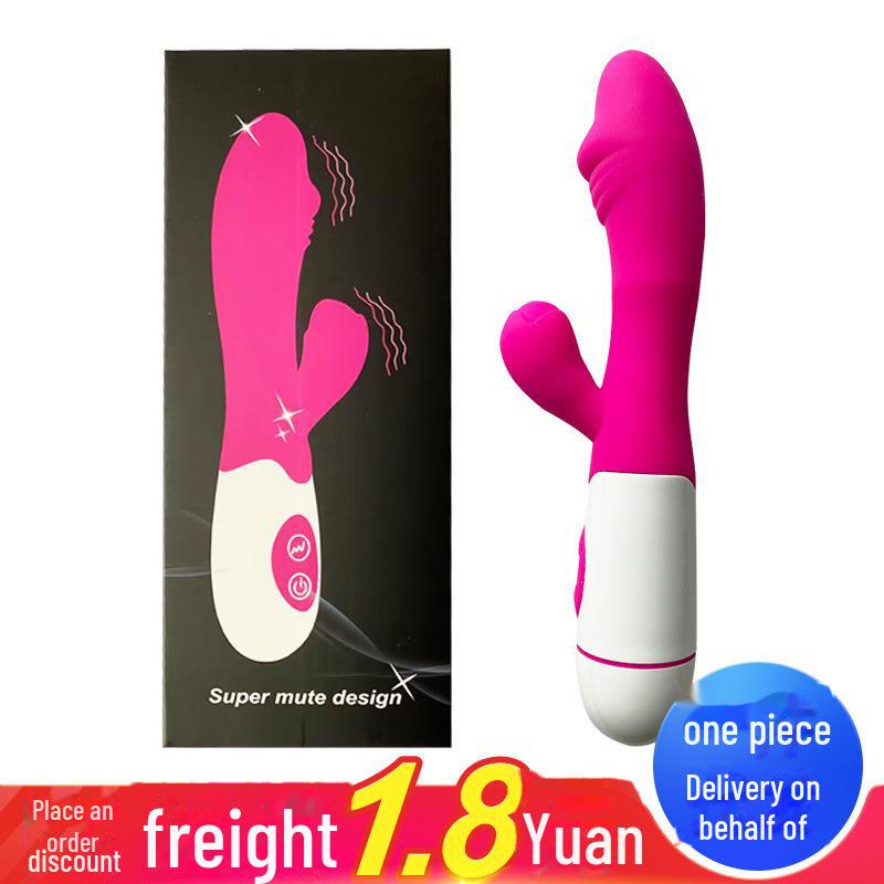 Doppelt vibrierender Massagestab für Frauen – wiederaufladbares Sexspielzeug