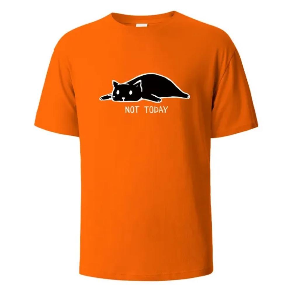 Not Today Funny 3D Printed T-shirts For Men Summer Breathable Comfortable Tops Short-Sleeved O-neck Basic Men Clothing