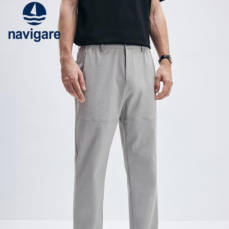 Navigare Men s Cool-Feel Straight-Leg Parachute Pants 180/84A(34)
