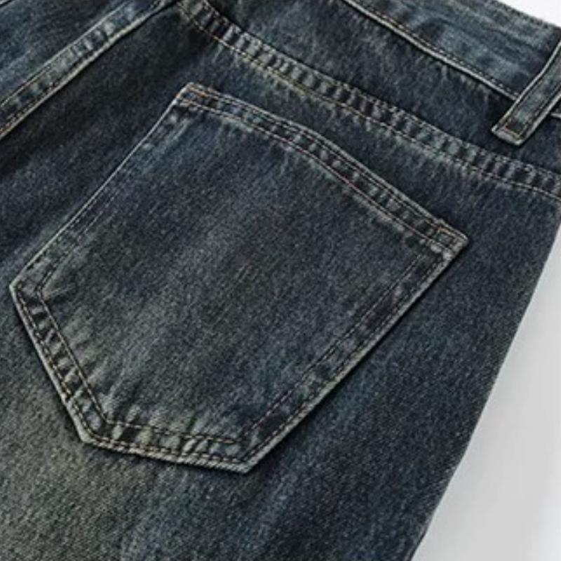 Women Vintage Straight Loose Drape Jeans 90s High Waist Elegant Wide Leg Mop Pants Korea Fashion Plus Size Casual Trousers Streetwear