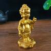 Gold Lucky Prince Buddha Statue Sculpture Feng Shui Home Garden Decoration Sakyamuni Buddha Figurines Landscape Ornament