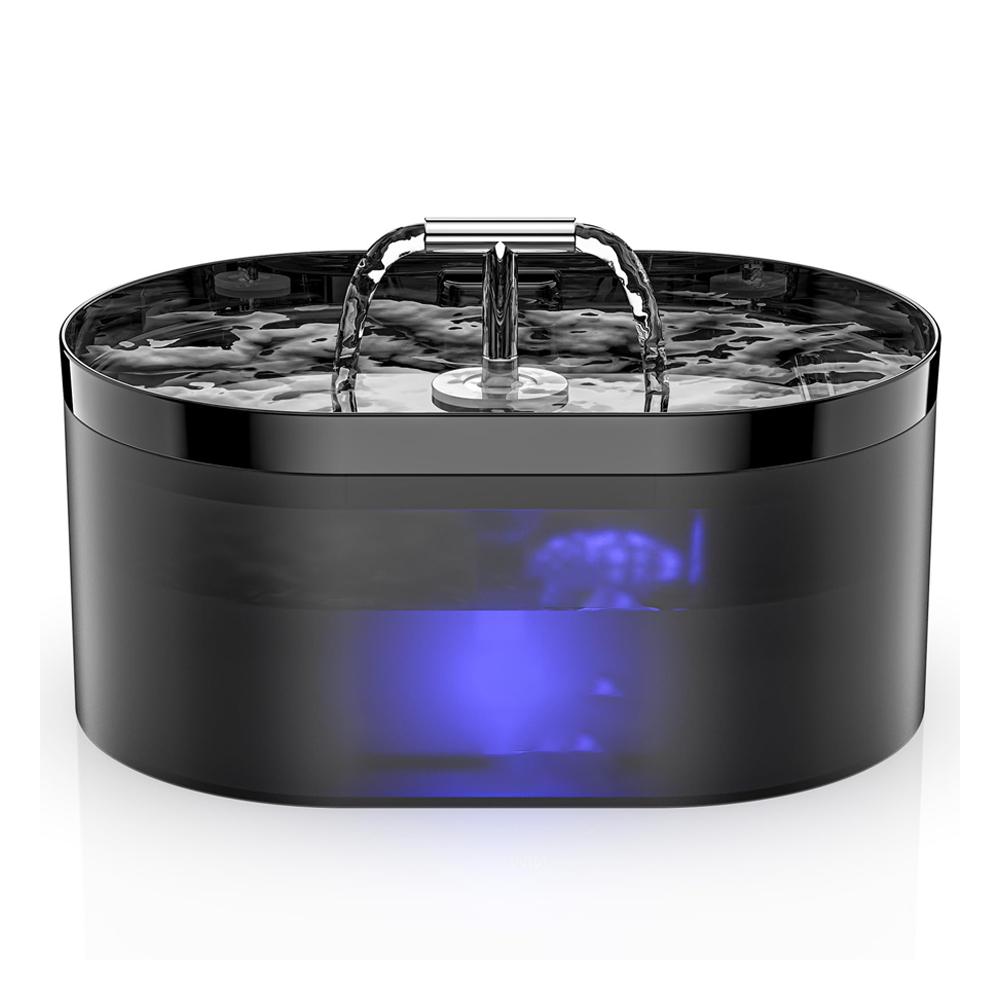 2.5L 5V USB Bebedero Automático para Gato Perro con Grifo Dispensador de Agua para Perro Filtro Transparente Bebedero Sensor para Mascotas Cuenco para Beber