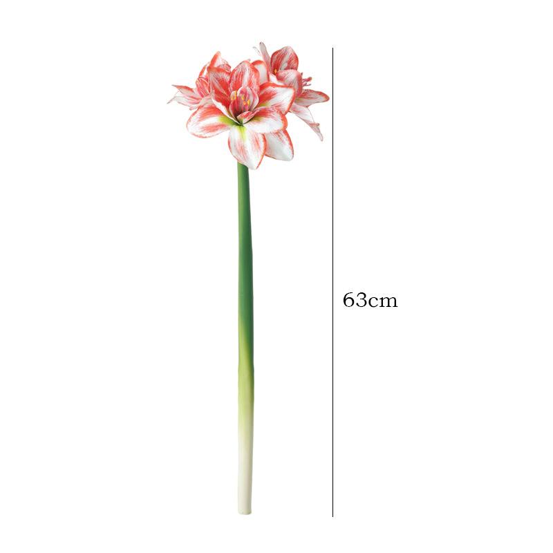 63Cm Clivia Vermilion Aranjament Floral Artificial pentru Nuntă Ornament pentru Acasă Living Hol Hotel