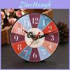 Classic Retro Round Wooden Wall Clock Ideal For Home Office Bar Decor And Gifting