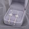 Lotus Tassel Spiral Twist Buckle Earrings - 2024 Trendy Luxury Floral Design Women's Accessories