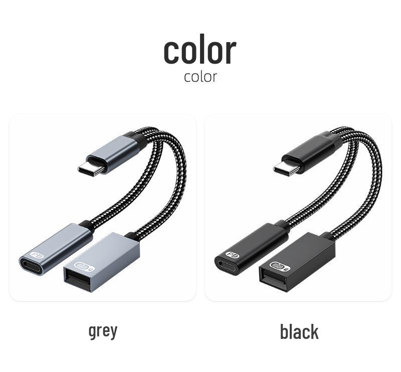 60W Cross-Border Multi-Function USB-C To USB OTG Adapter for Apple 16