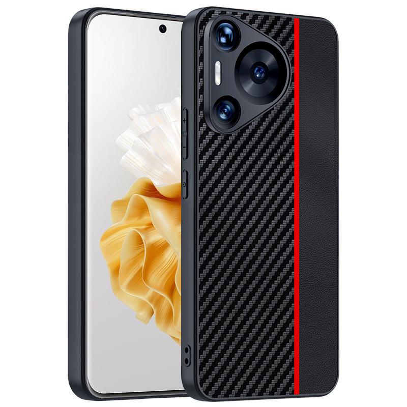 Applicable to Huawei Pura 70Pro Case Plain Leather Anti-Drop Lamb Leather Ultra Thin Leather Protective Case