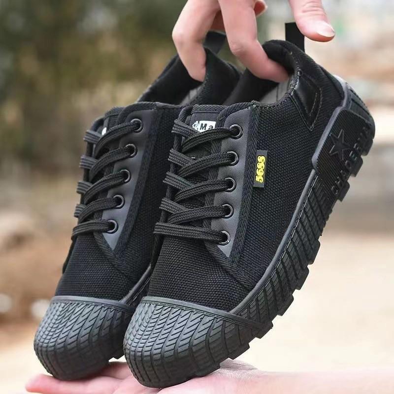 Jiefang shoes spring and summer new low-top canvas non-slip and wear-resistant outdoor building wear-resistant labor insurance