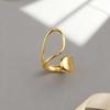 Statement Irregular Open Ring for Women,Gold Plated Stainless Steel Geometric Rings,Punk Party Birthday Jewelry Gift