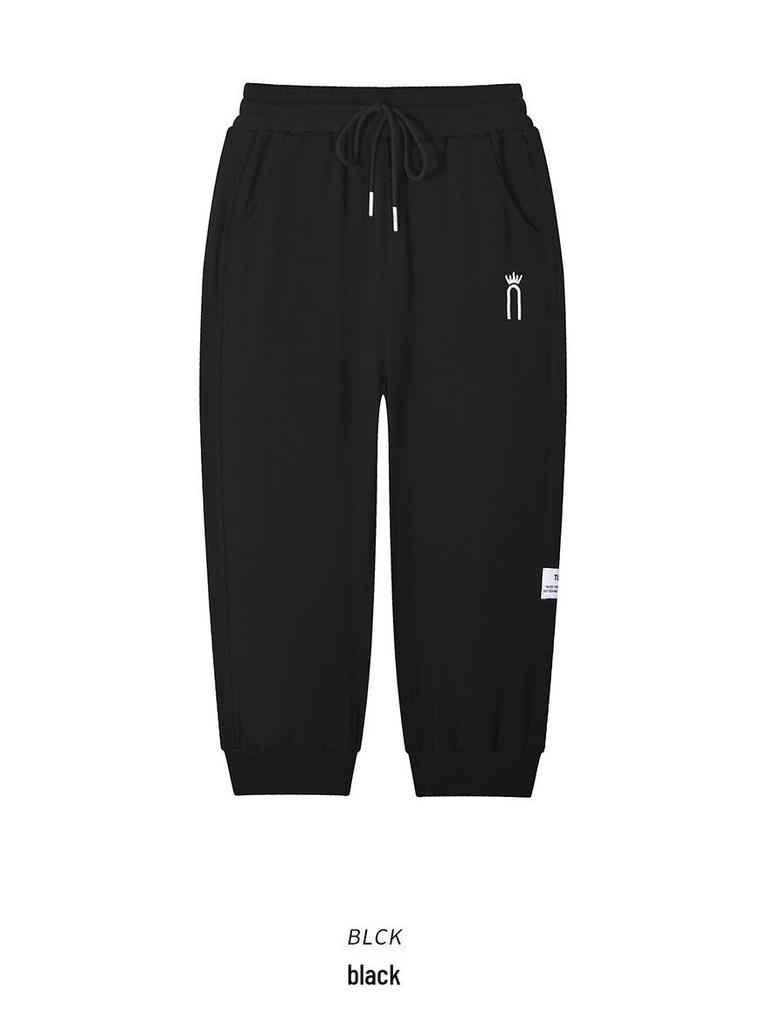 Damen Slim-Fit Cropped Sommer Haremshose - Petite Sieben-Punkt-Stil