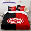 Eintracht Frankfurt  Pattern Bedding Quilt Set Quilt Cover Pillowcase Home Decoration Birthday Gift (1 * duvet cover + 2 * pillowcase, without core)