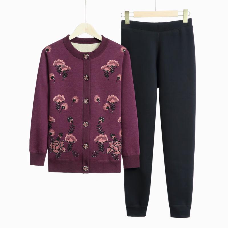 YUZHAOLIN Women's Plus Velvet Thickened Thermal Underwear Set