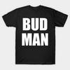 Men Black Print T-shirt Bud Man No-Cut Transfer Paper Print Cotton Tshirt