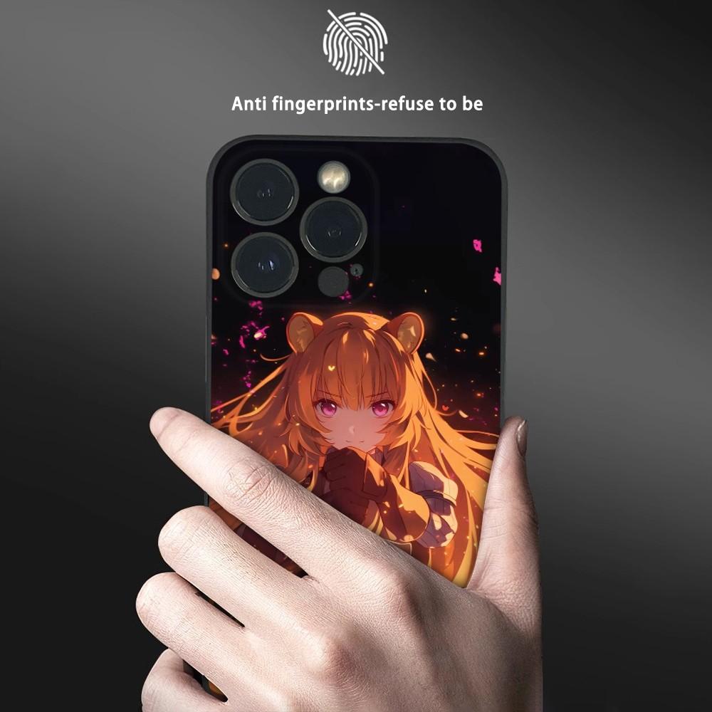R-Raphtalia Anime Girl Phone Case For iPhone 16 15 14 13 Pro Max Plus Mini Frosted Soft Shell Funda Shockproof Cases
