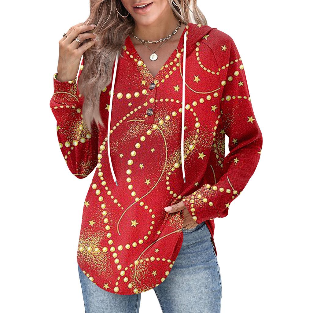 Women's Fashion Women's Lightweight Long Sleeve Pullover With Pockets Preppy Graphic Hoodie