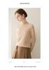 2026 Le Kasha Women's Pure Cashmere Sweater: 12 Gauge Flat Knit, Half-High Neck, Solid Color, Autumn/Winter Base Layer