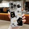 Lovely Cartoon Black Cat Case for Apple iPhone 17 Pro Max 12 Plus 14 Air 16 Pro 13 15 16e 11 Phone Cover