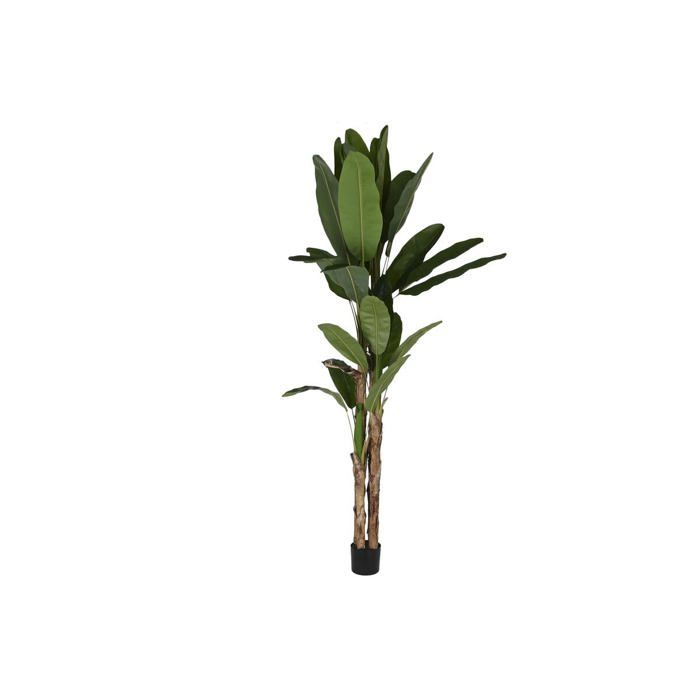 Decorative Plant In Polyethylene - Home ESPRIT - Multicolor - 90x90x290 Cm - Cement Banana - Lightweight