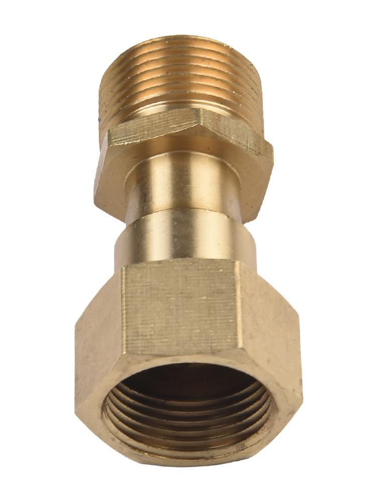 Pressure Washer Hose Adapter M22 14mm Brass with Swivel Joint Connector Designed to Prevent Hose Tangling and Leaks