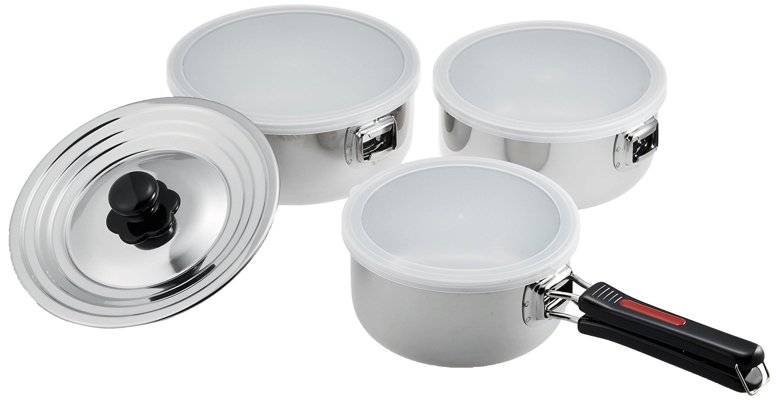 

Tamahashi Takei Ukibutsu Seisakusho Excellent Chef One-Touch Cooker, 16/18/20cm, 3-Piece Set, EXC-103