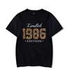 Unisex Vintage 1986 Birthday Gift T Shirt Retro Birthday Party Casual Summer Sleeveless Shirts