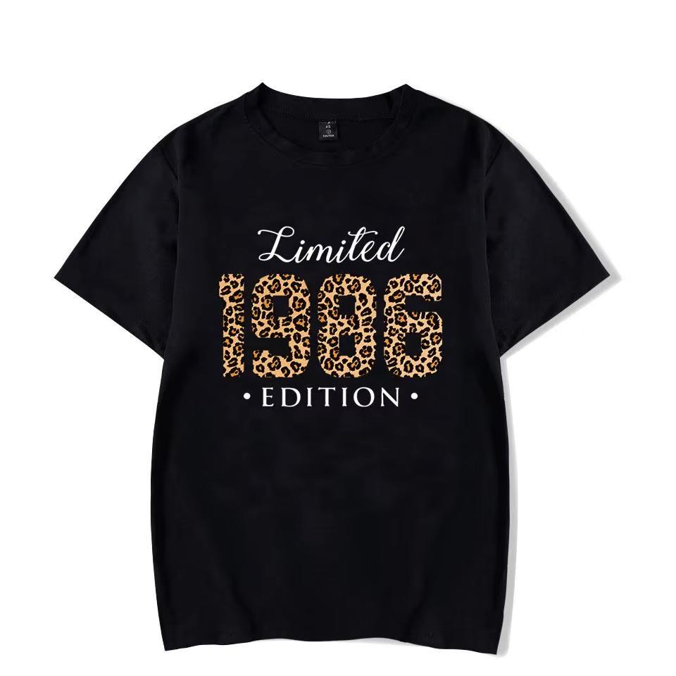 Unisex Vintage 1986 Birthday Gift T Shirt Retro Birthday Party Casual Summer Sleeveless Shirts