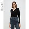 Langzi V-Neck Wool Knit Sweater