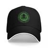 Cthulhu Mythos Black Baseball Cap Green Octopus Symbol Mystical Text Design Cosmic Horror Dark Fantasy Gift for Fans