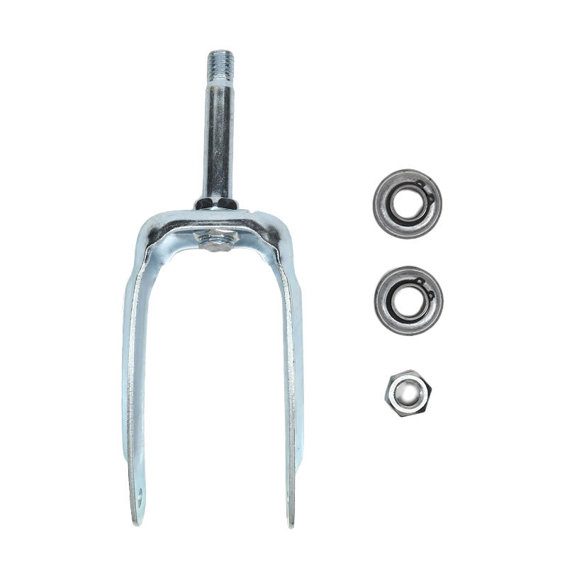 Steel Wheelchair Fork 6/7 Inch Wear-resistant Front Wheel Bracket With Bearing Wheelchair Front Wheel Support