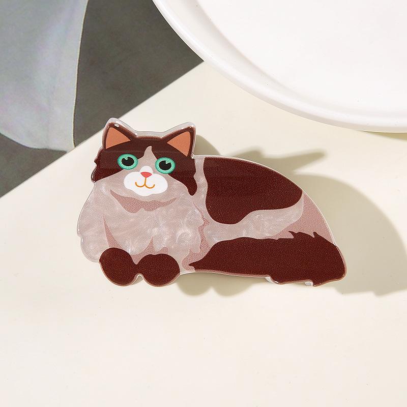 Cat Hairpin Lady Cute Little Hairpin Short Long Hair Hairpin for Daughter Lover Girl School Partner