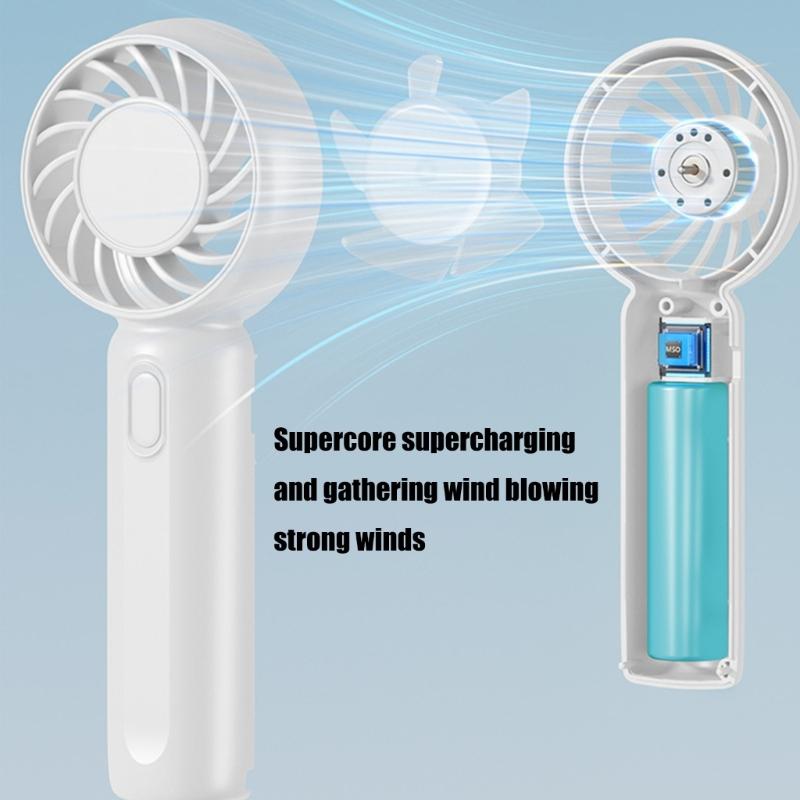 Handheld Cooling Fan Portable USB Charging Electric Fan with Adjustable Three Speed Setting for Home Or Outdoor Activity
