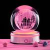 3D Earth Carved Night Light Ornament: Luminous Crystal Glass Ball Gift for Boys and Girls.