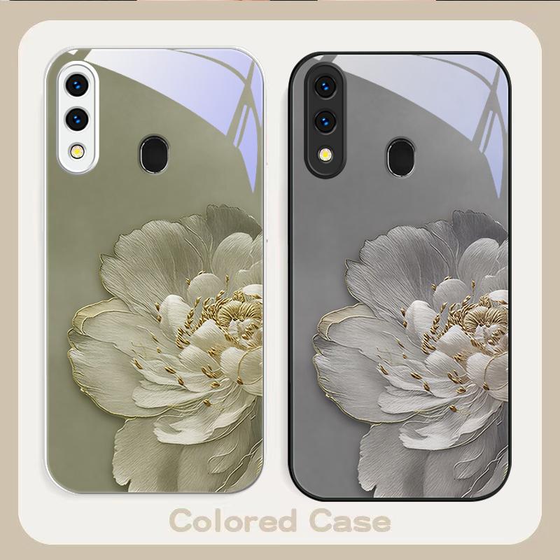Farbverlauf Blumen Für Samsung A20 30 22 23 24 25 26 31 32 A33 34 35 42 50 51 52 53 54 55 56 70 71 72 73 Glas Handyhülle