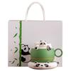 Panda Office Tea & Coffee Cup with Saucer Set - Chengdu Souvenir Gift
