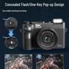 WD07 Mirrorless Digital Camera, 8MP, HD 5K, Dual Front and Rear Cameras, Beauty Self-timer.