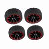 4pcs Set Tires Rubber Tyre Racing Off Road Vehicle Wheel Rim for RC 1:10 Car Part