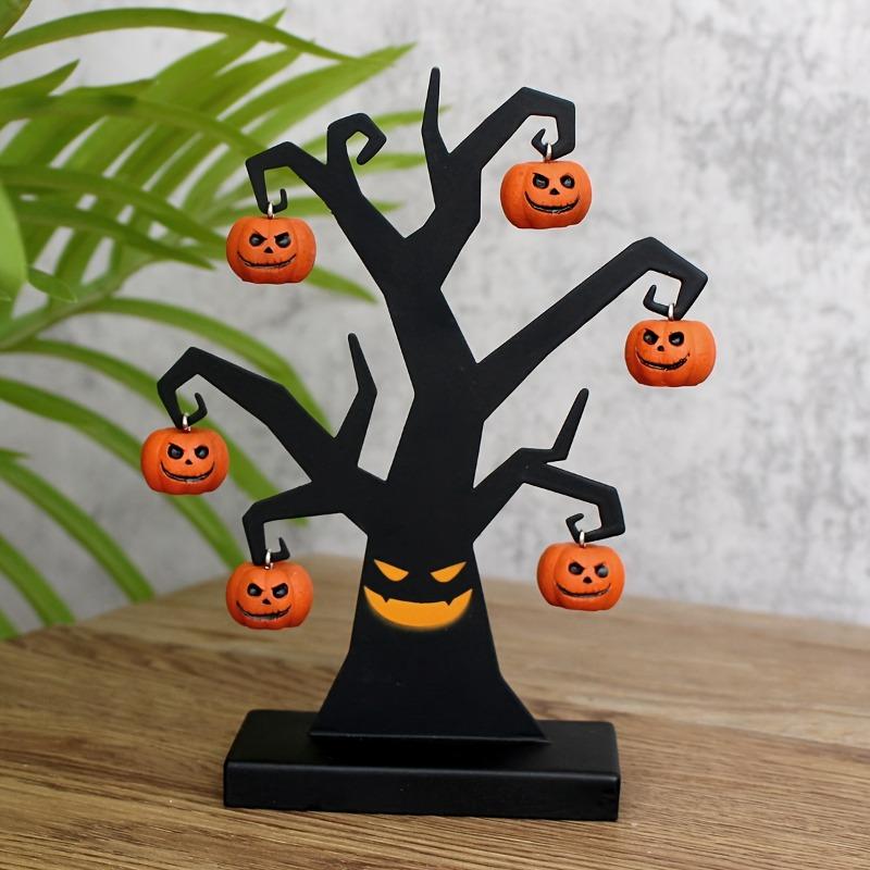 

1PC Pumpkin Tree Decoration Hanging Jack Lantern Tabletop Ornament Without Power Halloween Theme